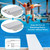 ArcViar Diving Board Bolt Kit, Diving Board Mounting Kit for Two Hole Residential Pool Diving Board, Diving Board Bolts Kit Compatible Diving Boards for Inground Pools