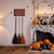 FoldTier Halloween Decorations- Broom Parking Sign with 3 Witch Brooms