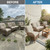 hyha 8Pcs Patio Cushion Covers, Stretch Outdoor Couch Cushion Covers