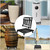Heavy Duty Plant Caddy with Wheels, 12'' Rolling Plant Stand, 2 Pack, Black