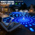 Floating Pool Fountain with Remote,8000mAh Pool Water Fountain Pump-White