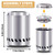 HGD 9.6 x 7.1 in Small Tabletop Fire Pit, Portable Mini Smokeless Table Top Firepit, Low Smoke Camping Stove for Outdoor & Patio, Fueled by Pellets or Wood, with Travel Bag, Stainless Steel, Silver