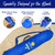 BEACHBUB Beach Umbrella Carrier - Foldable, Waterproof Bag for Umbrellas, Wide Padded Shoulder Strap & Molded Carry Handle, Deep Ocean Blue