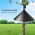 Metal Squirrel Baffle for Bird Feeder Pole, 19-Inch Chew Proof Guard with Spring Motion, Heavy Duty Pole Mount Squirrel Proof Baffle for Outdoor Garden Yard, Fits 0.5-1 Inch Poles, Protects Bird Food