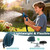 garden hose 100 FT, non-extendable and ultra-lightweight, equipped with 10-function nozzle. Kink-free, sturdy, flexible, and wear-resistant, suitable for use in yards, lawns, outdoors (100 FT)