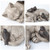 LC LCdecohome Sleeping Cat Garden Statues Outdoor - 12" Sparrows On Cat Figurine Memorial Statue Grave Markers Garden Resin Statues for Outdoor Decor Outdoor Statue Resin 12" x 8" x 4.5"