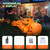 DearSun 8FT Long Halloween Inflatable Pumpkin Patch Fall Inflatable Thanksgiving Inflatable Pumpkin Patch Blow up Pumpkin Decor Outer Large Party Yard Decoration