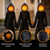 Evergreen Set of 3 LED Black Halloween Grim Reaper Stakes | 4 Feet Tall | Weatherproof Battery Operated | Spooky Garden Statue Outdoor Decoration Grass Lawn or Patio
