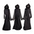 Evergreen Set of 3 LED Black Halloween Grim Reaper Stakes | 4 Feet Tall | Weatherproof Battery Operated | Spooky Garden Statue Outdoor Decoration Grass Lawn or Patio
