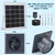 Solar Powered Exhaust Fan, 25W Solar Panel+8" High Speed Solar Powered Fans, Solar Exhaust Intake Fan Kit with Bracket, Anti-backflow Valve, Power Adapter, Vent Fan for Shed, Greenhouse, Attic