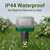 Peepst Solar Powered Mole Repeller Gopher Deterrent Outdoor Groundhog Repellent Ultrasonic Snake Armadillo Repeller Waterproof Effective for Yard Lawn Garden (8, Jade)
