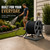 Real Hose Storage Dual Floor and Wall Mounted Garden Hose Reel, Holds 200ft of Water Hose, Heavy Duty Metal Hose Reel, Space Saving Hose Reel Organizer for Yard, Garage & Shed (Graphite)