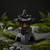 YLSMILE Solar Pagoda Lantern Garden Statue: Japanese Zen Lantern Garden Decor-LED Figurine Lamp Pagoda Statue Figurine for Home Table Outdoor Decor