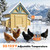 Vlnujuroq Poultry Chicken Water Heater, 80W Heated Chicken Waterer 5 Gallon with 32 °F-122°F Temperature Adjustable, 9 Drinking Windows & LED Display Screen, Poultry Water Deicer for Winter