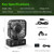 DAOTAILI 4" Grow Tent Clip Fan with Temperature & Humidity Control, LCD Display, Oscillating Fan for Hydroponics