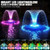 Large Pond Fountain with Light&Anchor,Floating Water Fountain Pump-SkyBlue