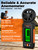 AEM01S Anemometer, POROMETISTO, 3‑Color Alarm & Green Backlit Wind Meter