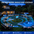 Solar Bug Zapper Outdoor, 4500V Cordless Mosquito Zapper with Solar Power