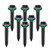 8 Pack Solar Powered Mole Repellent Outdoor, Waterproof Gopher Repeller