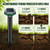 8 Pack Solar Powered Mole Repellent Outdoor, Waterproof Gopher Repeller