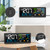 Geevon Weather Stations Wireless Indoor Outdoor Thermometer with Atomic Clock, HD Color Display Digital Temperature Humidity Gauge with Brometer, Comfort Indicator, and Adjustable Backlight (Black)