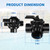 4717 3 Way Pool Valve, 3-Port Positive Seal NeverLube Valve Replacement for Jandy 4717 3-Port 2 to 2-1/2-inch CPVC Pool Diverter Valves for Swimming Pool & Spa Systems Hot Tubs and Spas and Non Lube