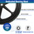 Jinleader 2 PCS 20" PU Flat Free Tire with 3/4'' and 5/8'' Bearings, Non-inflated Tires and Wheels, 20x2 Inch Wheel for Wheelbarrow, Carts, Garden Trailers