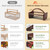 HOMESTEAD Garden Hod Harvest Basket, Durable Acacia Wood Frame with Rotating Handle, Farmhouse Basket for Home Improvement, Gardening, Farm, Kitchen, Indoor Outdoor Use, Brown
