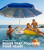 PASAMIC 7FT Floating Table Umbrella with Base & Cup Holder, Portable Pool Umbrella for Inside of Pool, Floating Poolside Shade Include Easy Carry Bag for Swimming Area, Beach, Lake House, Navy