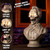 Halloween Animatronics Talking Stone Statue Decorations, Animated Props with Sound & Motion Activated, Mouth Moving, Creepy Voice, Lighted Eyes, Haunted House Holiday Decor for Table Indoor Outdoor