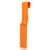 Chainsaw Scabbard for Bucket Truck, Orange Polypropylene Holder, 32 x 6 in