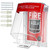 BESPORTBLE Fire Pull Station Cover with Screws - Pull Station Cover Full Coverage for for Manual Call Point Button, for Homes Businesses Protective Guard, High Temperature Resistant, Easy Installation
