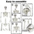 5.9ft Halloween Life Size Skeleton Realistic Full Body Skeletons Plastic Human Bones with Movable Joints for Halloween Props Spooky Party Decoration