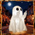 Leyndo 5 FT Halloween Inflatable Ghost Outdoor Decoration with LED,Funny