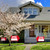 7 Pcs Open House Signs for Real Estate 18"x24" Arrow Shape Signs, Red