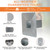 TSSOIYLR One-Way Squirrel Excluder Door, 6 x 6 x 11 inch, Heavy-Duty Hot-Dip Galvanized Steel Animal Exclusion Door for Attics, Chimneys, Roof Eaves and Vents