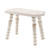 HuiDao Farmhouse Small Wooden Stool, 100% Solid Wood Rustic Plant Stool