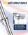 LETSTRY 5FT One-Piece Flag Pole for Outside House with 3X Thicker Wall, Heavy Duty Stainless Steel Flagpole for Truck, RV, Boat with Anti-Wrap Rings, Rustproof Outdoor Flag Pole Fits 1" Bracket