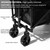 Opkkcun 80L Small Collapsible Wagon Cart Foldable Garden Cart