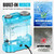 Battery Powered Backpack Sprayer 4 Gallon with Auto-Mixing System, 2 Spray Wands, Compatible with Makita 21V Battery, 100 PSI Electric Sprayer with 21V 2.6Ah Battery & 6 Nozzles, for Weeding, Spraying