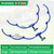 ZZM 360°Tree Water System Tree Watering Ring Circle Sprinkler and Irrigation System Targeted Water with Y Hose Splitter for New Tree Outdoor Plants Raised Garden Beds Shrubs (Large)