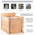 WHITEHORSE Large Cedar Owl House - Premium and Weatherproof Design - 16" x 12" x 11" - A Nesting Box for Screech Owls, Boreal, Northern Pygmy, Saw-whets, Elf, Flammulated, Kestrel and Others