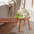 zaowofires Round Solid Wooden Stool,Plant Stand,Step Stool,Walnut,10" H