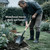 Heavy Duty Round Point Garden Shovel for Digging, 41 Inch D-Shaped Handle