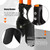 Nohovu Post Hole Digger, Heavy Duty with Fiberglass Handle, Carbon Steel Blades, 58 Inches, Orange & Black
