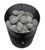 Flame King Mini Tabletop Fire Pit, Dual Fuel Propane and Butane, Smokeless Odorless Flame, Portable Great for Outdoor