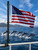 SCWN Boat Flag Pole Kit 2.5FT Stainless Steel, Adjustable Rail Mount Holder