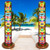 Leyndo 2 Pack 6 Ft Inflatable Tiki Luau Hawaiian Party Decorations