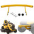Front Bumper Tube - Compatible with Cub Cadet XT1 XT2 GT50 GX54 ST54 LX42 LX46 LX50，Front Bumper Kit Replacement#683-05155-4021 & OEM 19A30020100, 19A30020OEM -Yellow Heavy-Duty