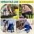 DIOVPLX Garden Kneeler and Seat - Heavy Duty Folding Garden Stool with Handles, Stable Kneeling Device Bench Chair Gardening Tools Gifts for Women Men Seniors Gardeners Outdoor Weeding Planting